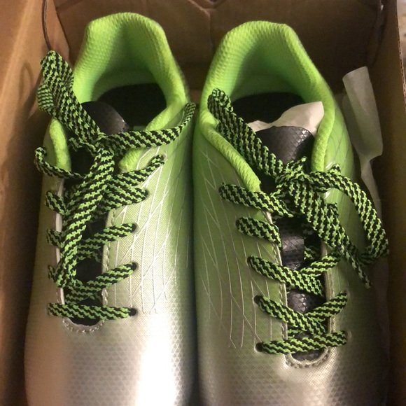 DSG: Kids Soccer Cleats, Ocala 1.0, Green/Silver, Lace/LowTop Outdoor [SIZE 12K] - Picture 4 of 6